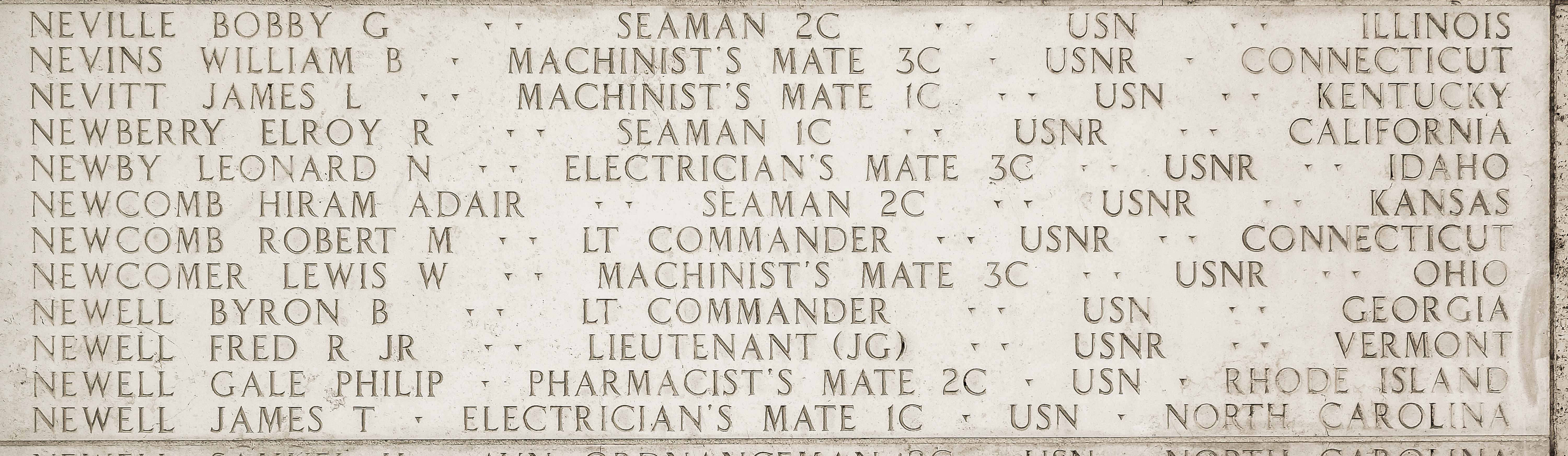 Leonard N. Newby, Electrician's Mate Third Class